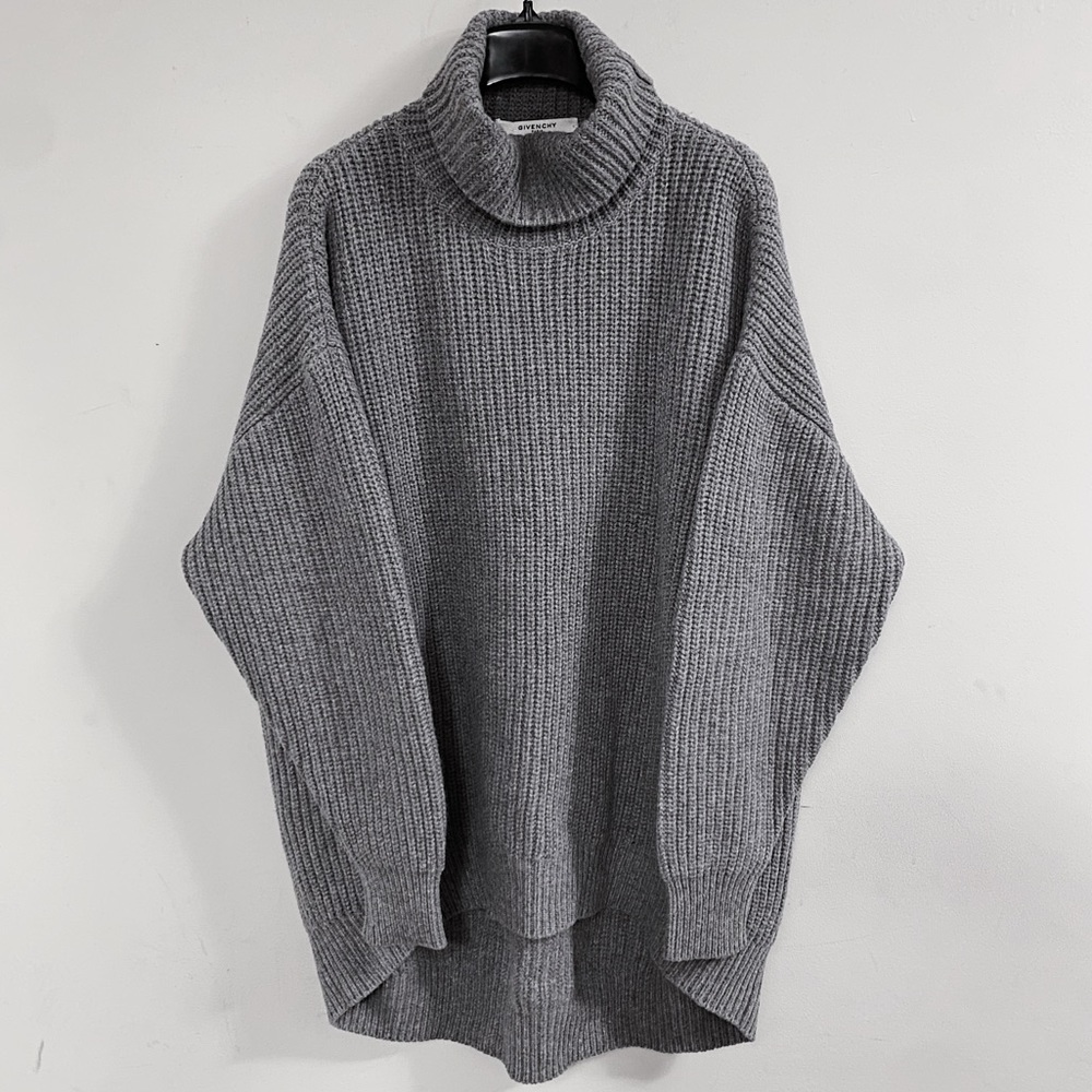 Givenchy Oversized Alpaca Wool Long Sleeve Rib Knit Turtleneck Sweater S M L XL